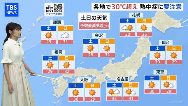 與猶茉穂 TBSニュース 4