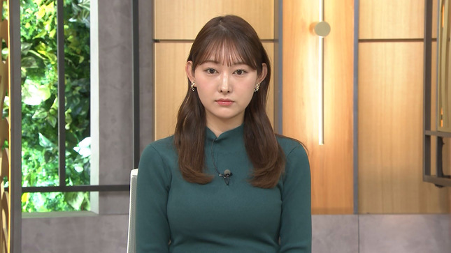 森山みなみアナ　ニットで胸がパツパツ！！【GIF動画あり】