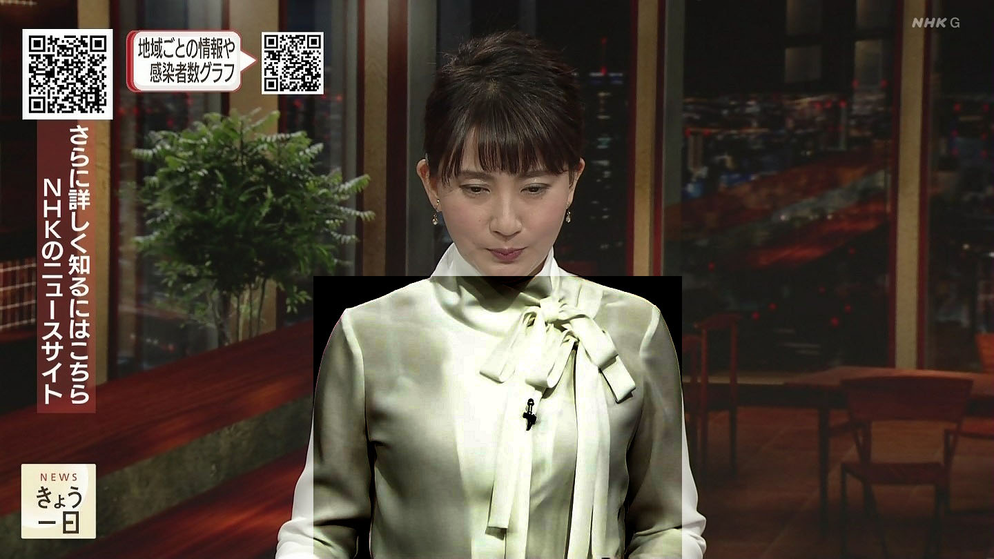 井上あさひアナ 白いブラウスが透ける アナきゃぷ速報