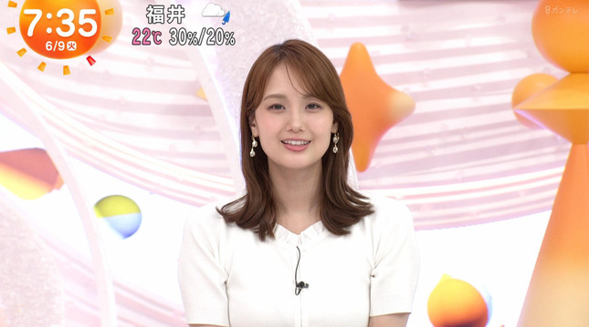 井上清華 めざましテレビ 7