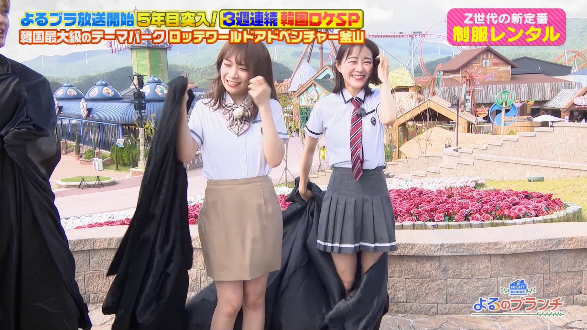 韓国女子アナパンチラgif