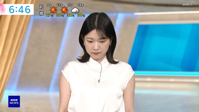 是永千恵アナ　うっすらと透ける！！【GIF動画あり】