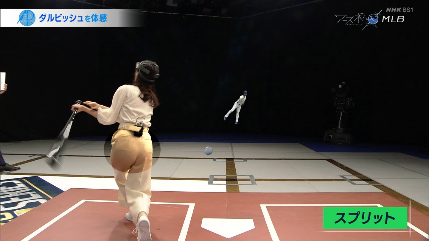 山本萩子アナ Vrでお尻にパン線 アナきゃぷ速報