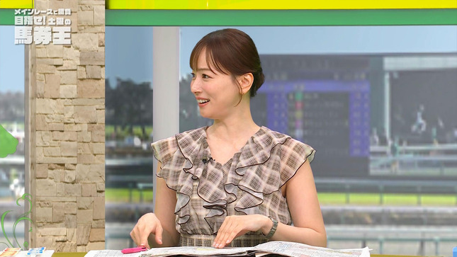 皆藤愛子アナ ノースリーブからインナーチラ見え！！