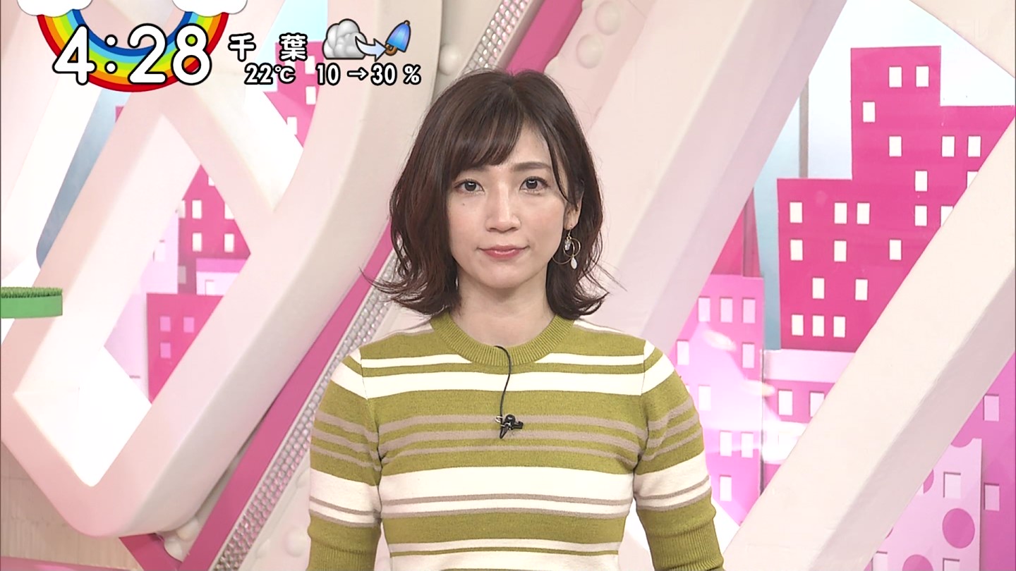 内田敦子　おっぱい 内田敦子アナ ニット乳 ＆ ナマ脚太もも！ : アナきゃぷ速報