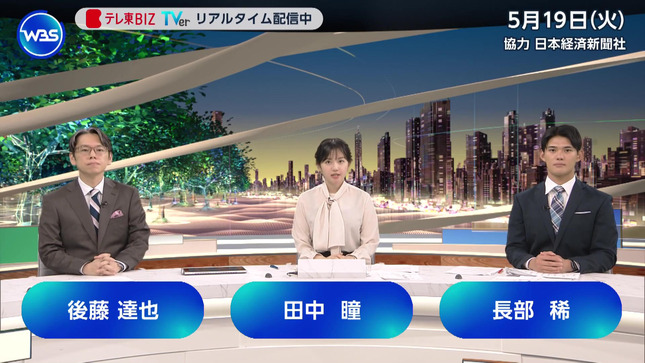 田中瞳 ワールドビジネスサテライト 3