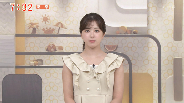 田原萌々アナ　ノースリーブ！！