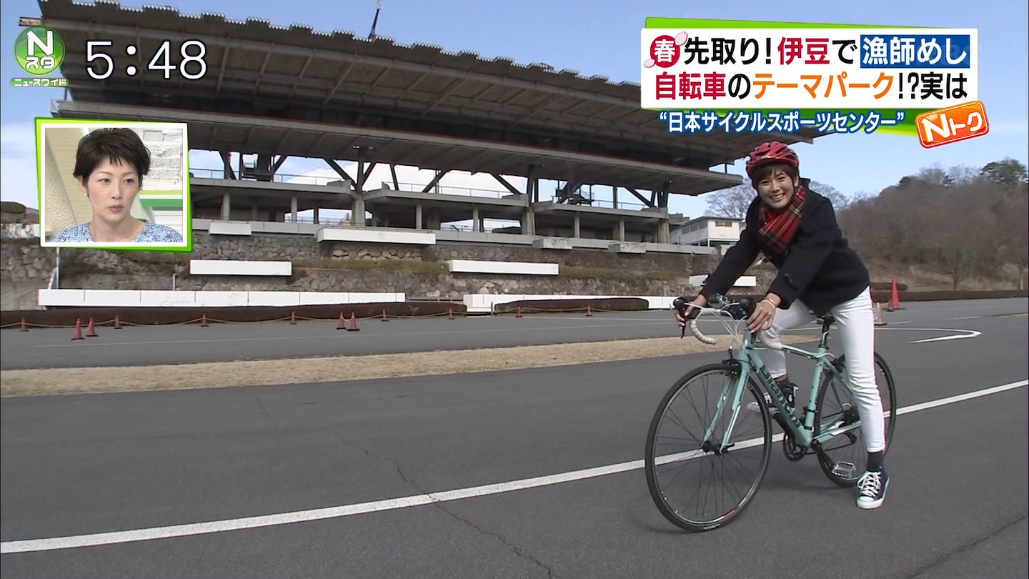 小林由未子アナ ピタパン 自転車尻 アナきゃぷ速報