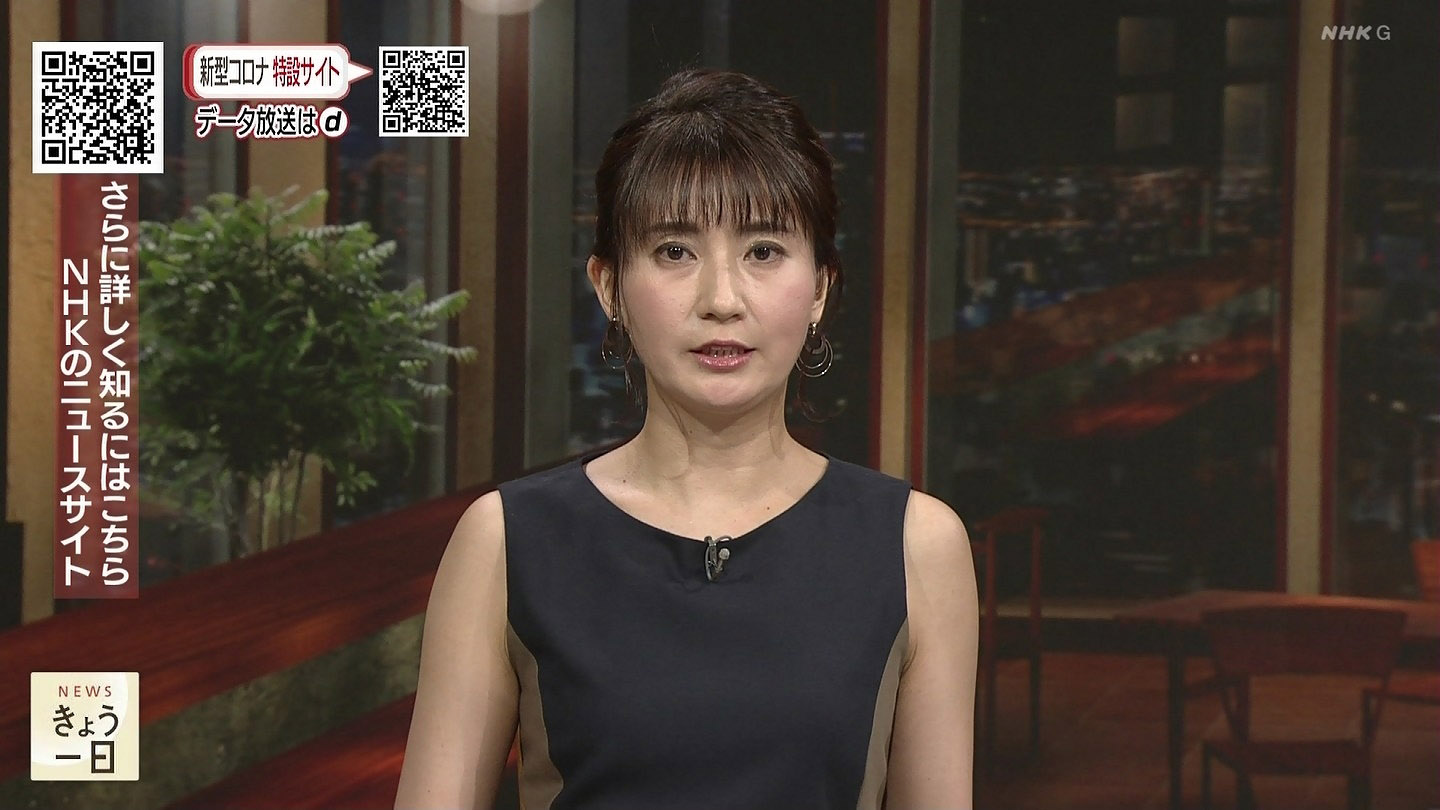 井上あさひアナ ノースリーブ脇 シースルー ニット乳 アナきゃぷ速報