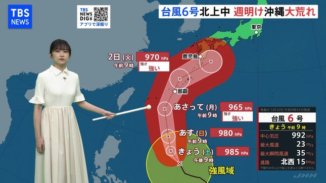 與猶茉穂 TBSニュース 10