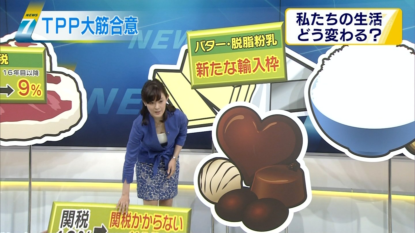 Nhk 松村正代アナが谷間チラ アナきゃぷ速報