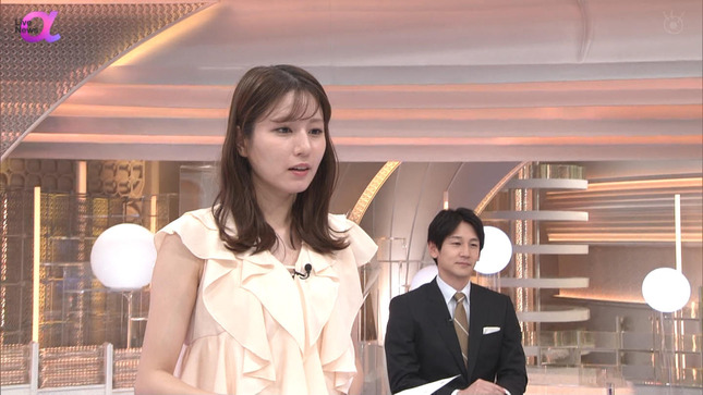 堤礼実アナ　ノースリーブ！！