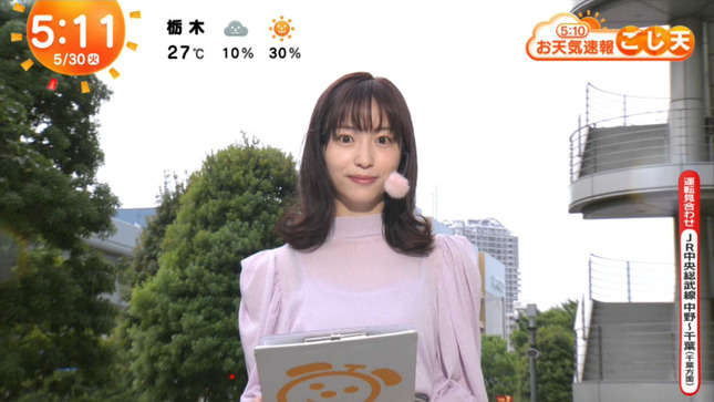 林佑香 めざましテレビ 2