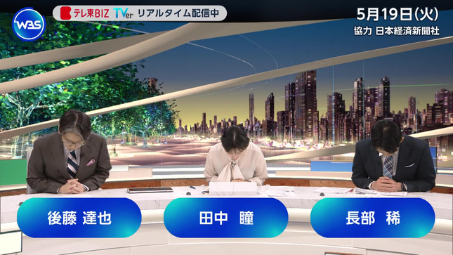 田中瞳 ワールドビジネスサテライト 2