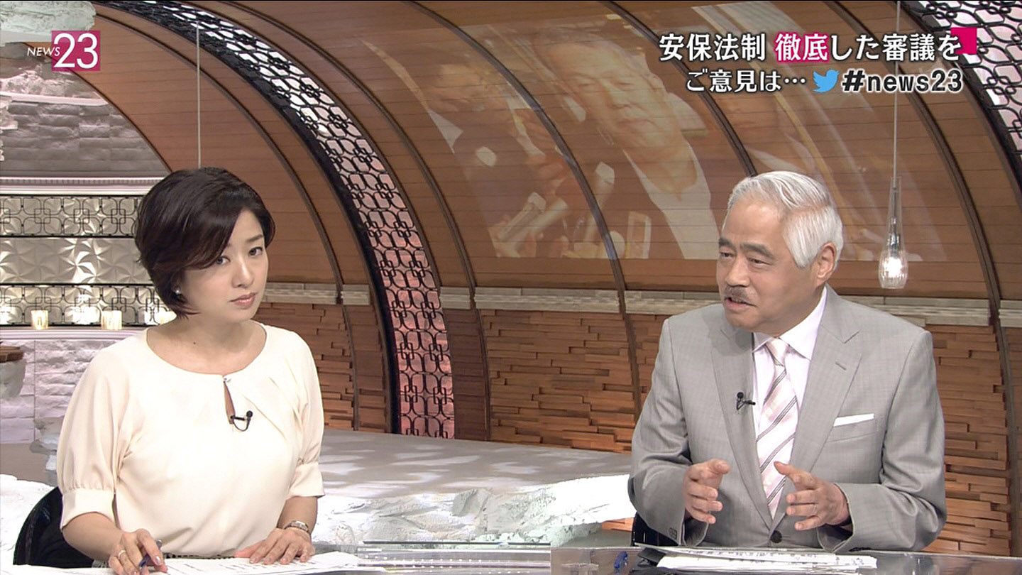 膳場貴子アナ セクシー横乳 News23 アナきゃぷ速報