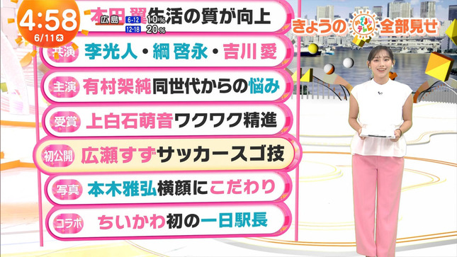 石渡花菜 めざましテレビ 1