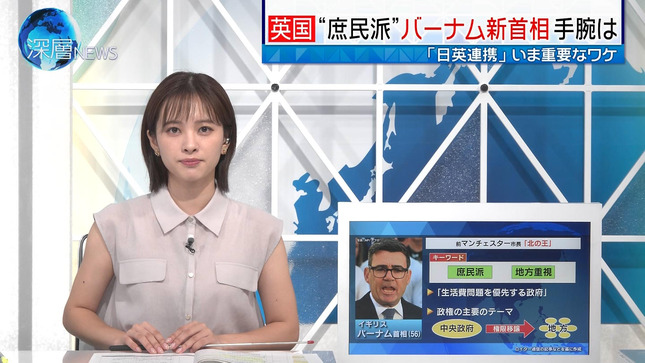 河出奈都美アナ　ノースリーブが透ける！！