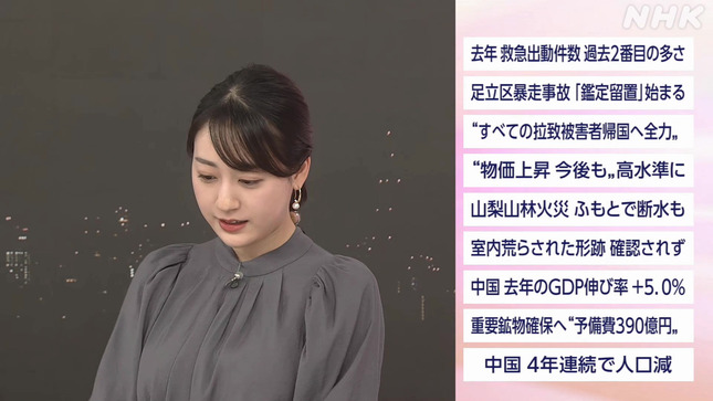 大谷舞風アナ　巨乳！！　おはよう日本【GIF動画あり】