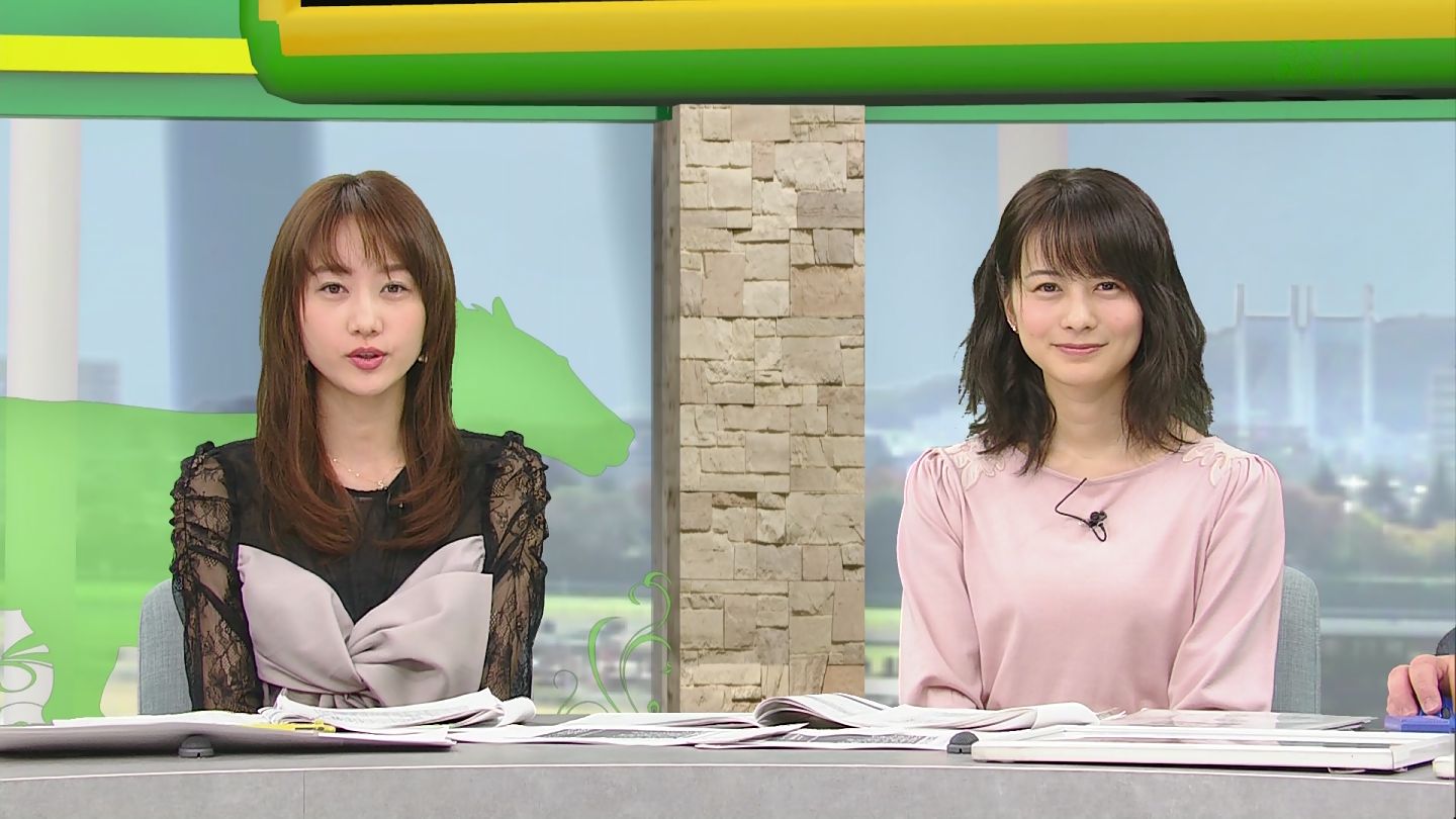高見侑里アナと高田秋キャスター Bsイレブン競馬中継 アナきゃぷ速報