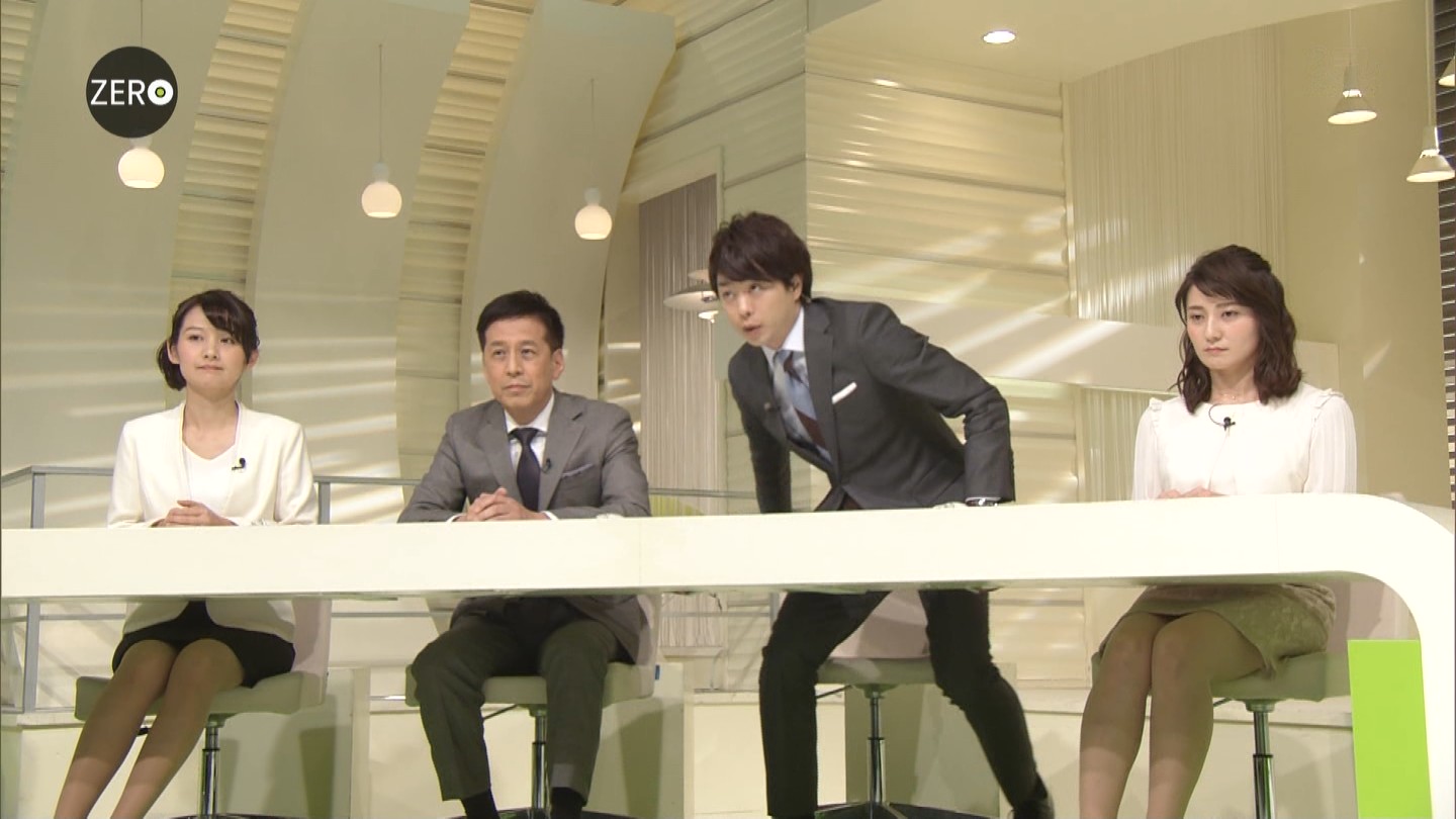 久野静香アナ ミニスカ太もも Newszero アナきゃぷ速報
