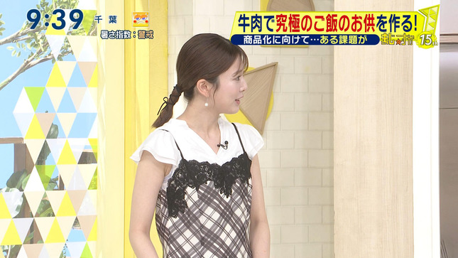 黒田みゆアナ ノースリーブの脇からインナーチラ見え!!
