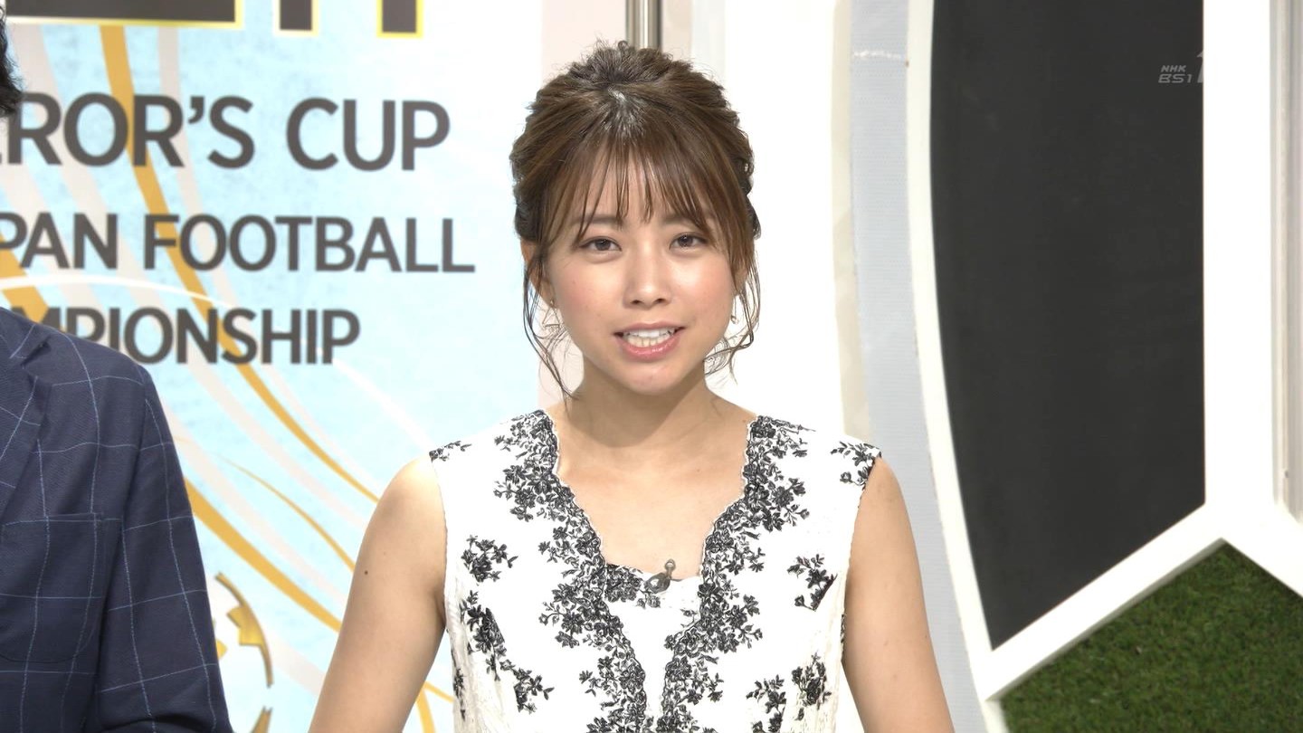 中川絵美里アナ ノースリーブ アナきゃぷ速報