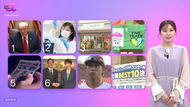 堤礼実 FNN Live News α 6