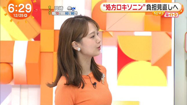 井上清華アナ　クリスマスにピタピタセクシーニット！！