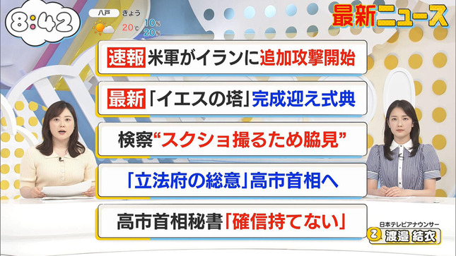 水卜麻美 ZIP! 24