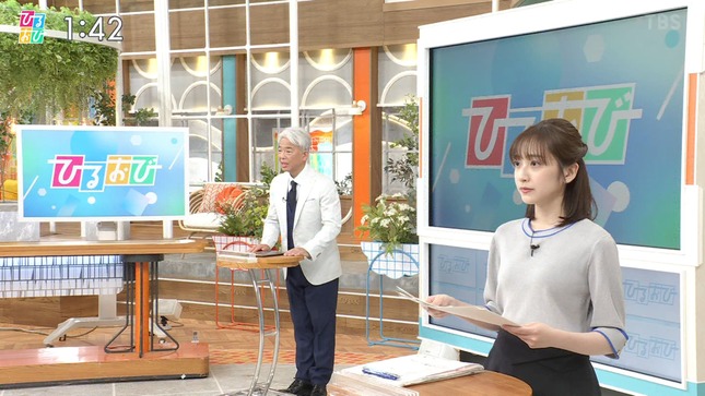 南後杏子アナ　ニットの胸元！！