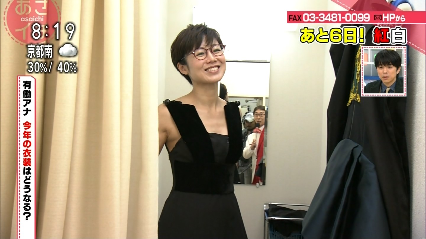 有働由美子アナ 脇汗にタオルを挟む アナきゃぷ速報