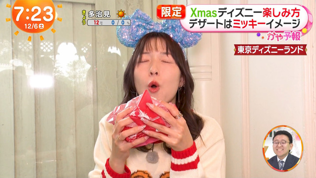 阿部華也子アナ　Xmasディズニーレポート！！