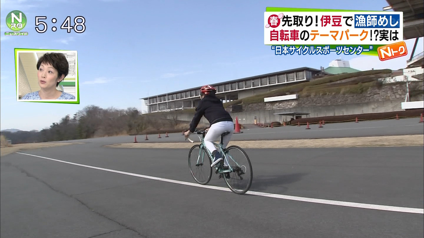 小林由未子アナ ピタパン 自転車尻 アナきゃぷ速報