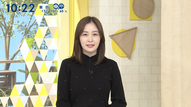 岩田絵里奈アナ　ニットの豊乳！！