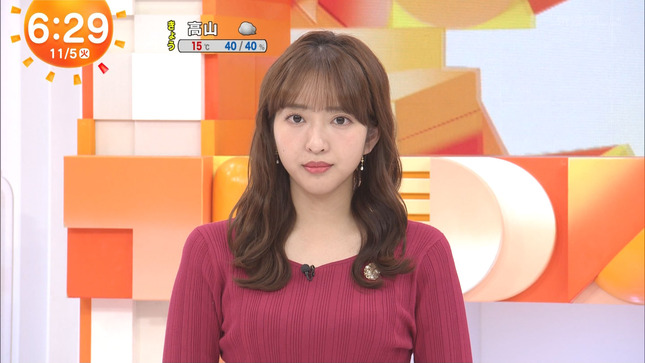 藤本万梨乃 めざましテレビ 3