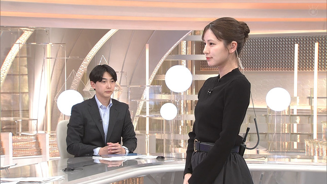 堤礼実アナ　ニットの横乳！！