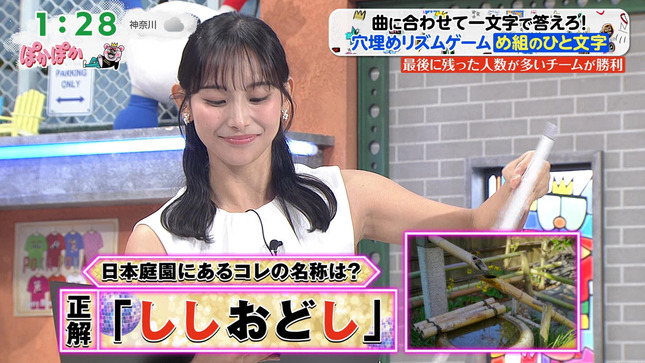 石渡花菜アナ　ノースリーブで脇全開！！
