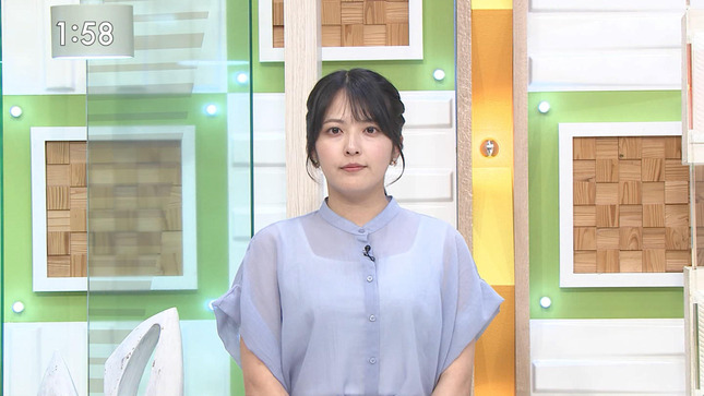 小川実桜アナ　巨乳 ＆ シースルー！！