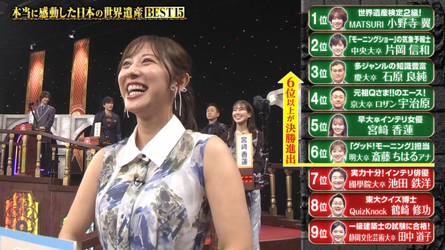 斎藤ちはるアナ　ノースリーブ！！