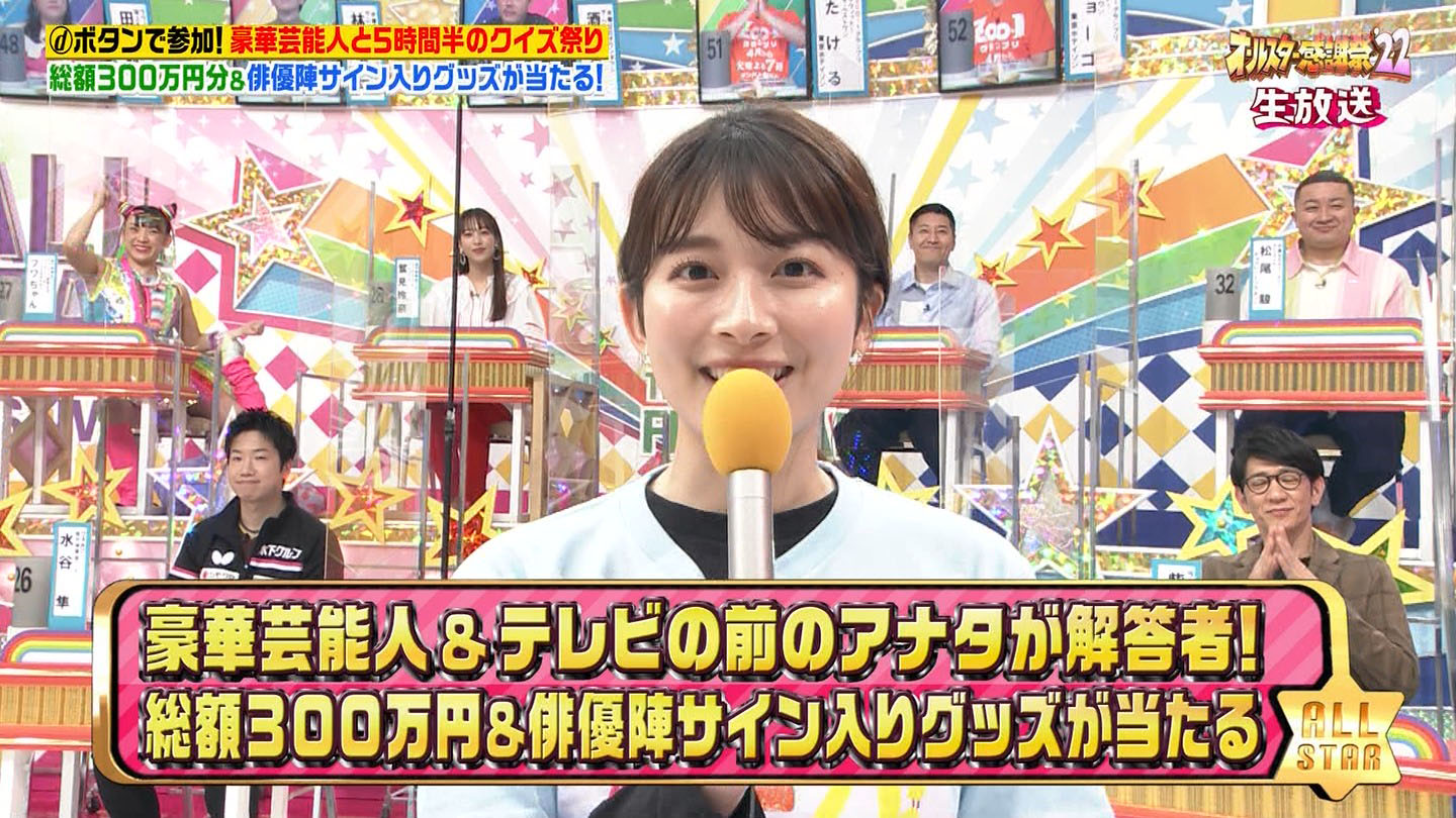 Tbsの人気女子アナがミニスカ オールスター感謝祭 22春 アナきゃぷ速報