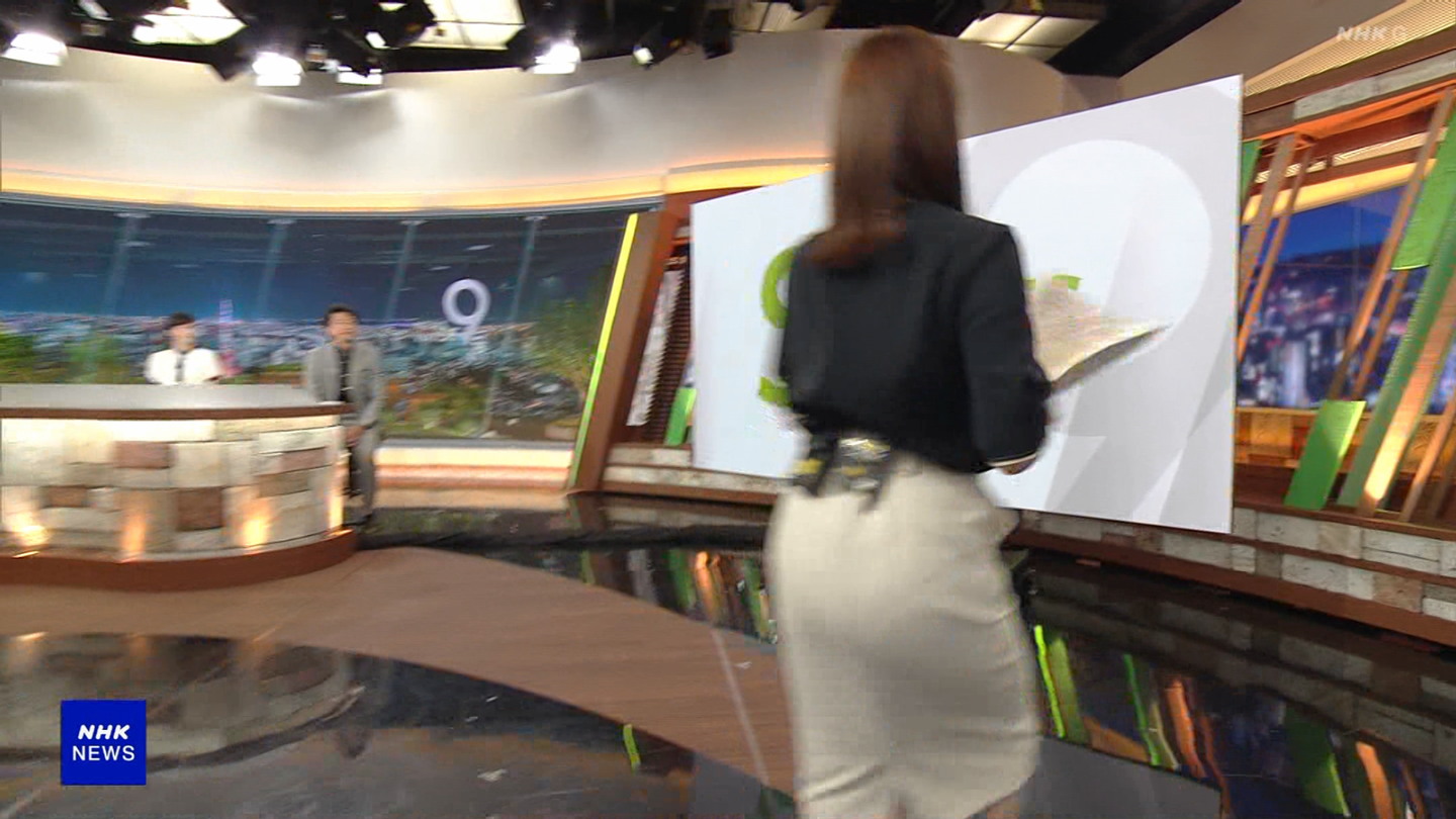 NHK女子アナのお尻 吉岡真央アナ ドアップのお尻にパン線！！【GIF動画あり】 : アナきゃぷ速報