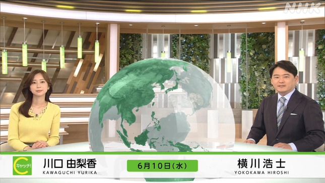 川口由梨香 キャッチ！世界のトップニュース 1