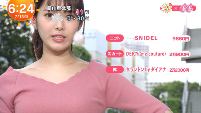 谷尻萌 めざましテレビ 7