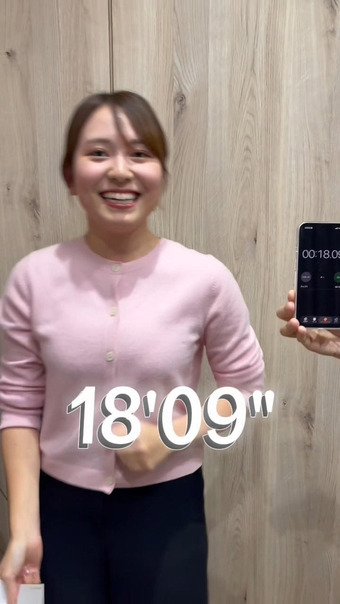 三山賀子アナ　ニットの巨乳が揺れる！！【GIF動画あり】