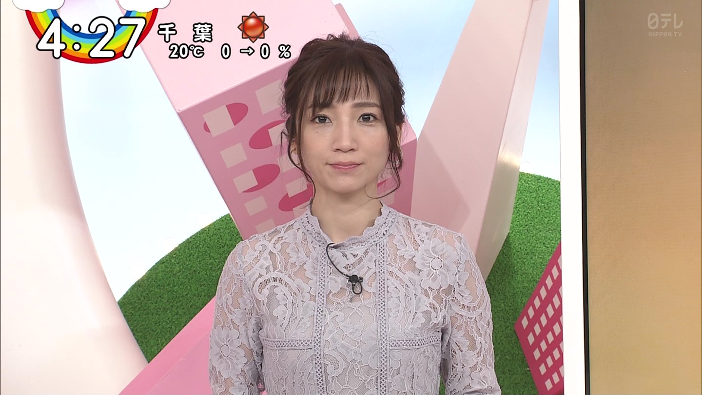 内田敦子アナ シースルー ニット乳 アナきゃぷ速報