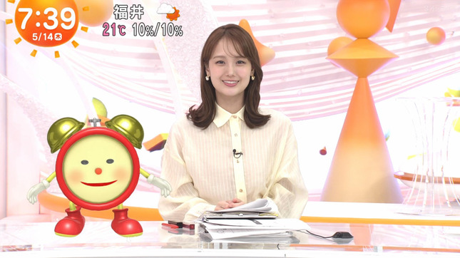 井上清華 めざましテレビ 3