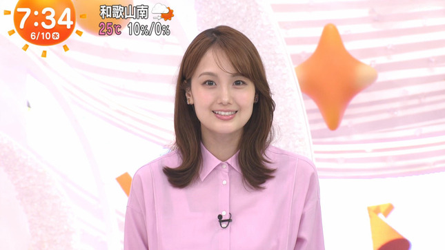 井上清華アナ うっすらと透ける!!