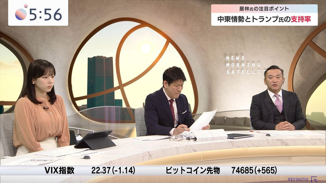 古旗笑佳 ニュースモーニングサテライト 2