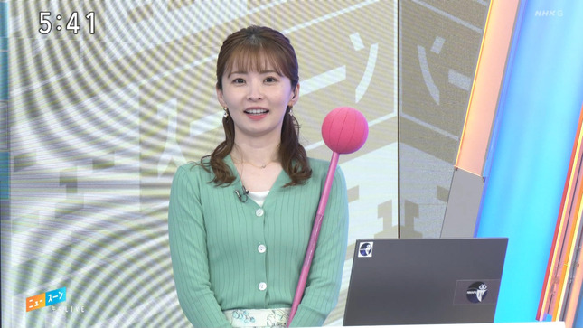 田中美都キャスター　ニットの天気予報！！　