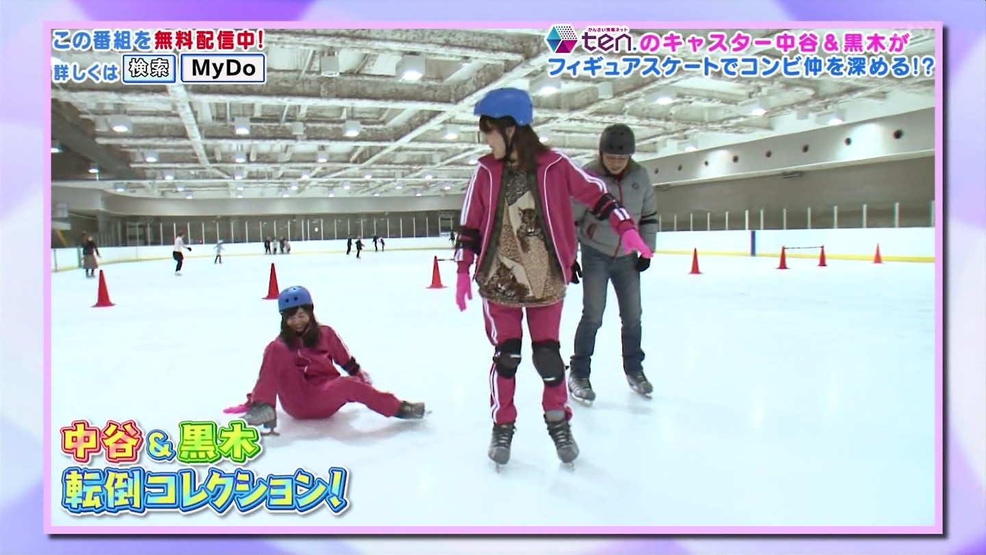 中谷しのぶアナ 黒木千晶アナ フィギュアスケートで恥ずかしい格好 アナきゃぷ速報